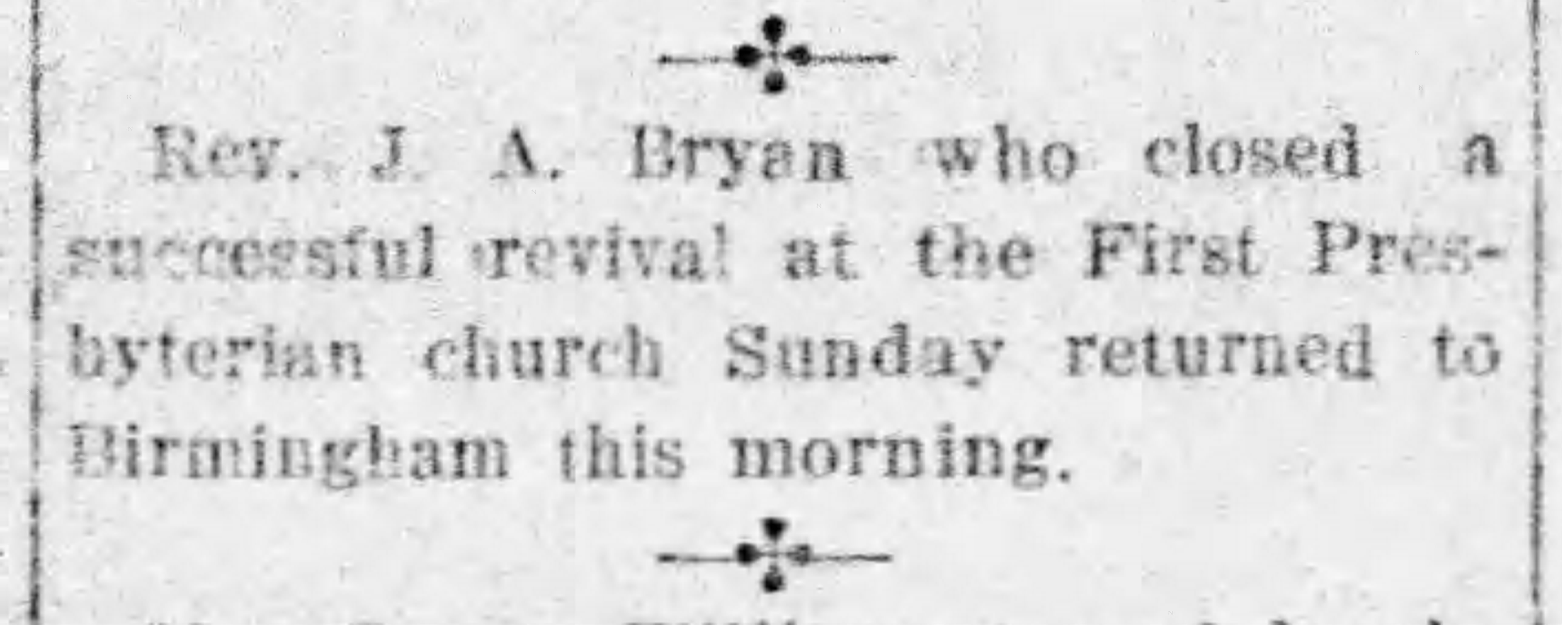 Returned to Birmingham